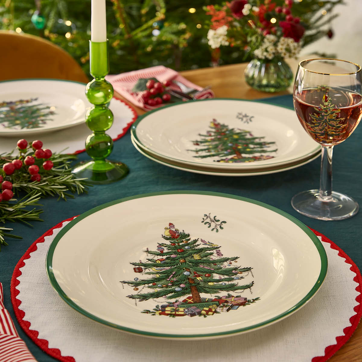 Christmas Tree Dinner Plate image number null